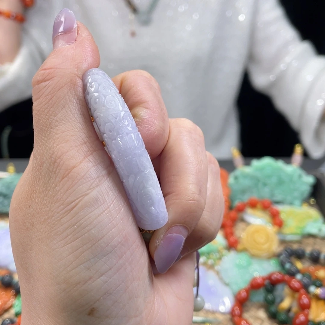 翡翠颈饰未镶嵌一***子代编织