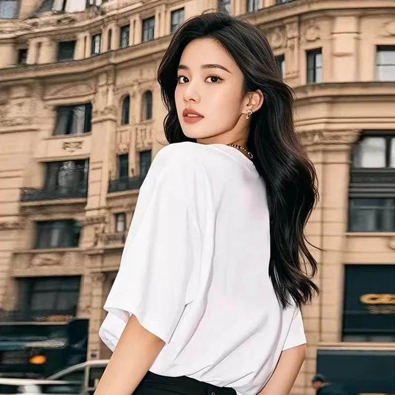 111潮牌联名款潮牌T恤男女同款时尚百搭圆领印花t恤短袖三色迪