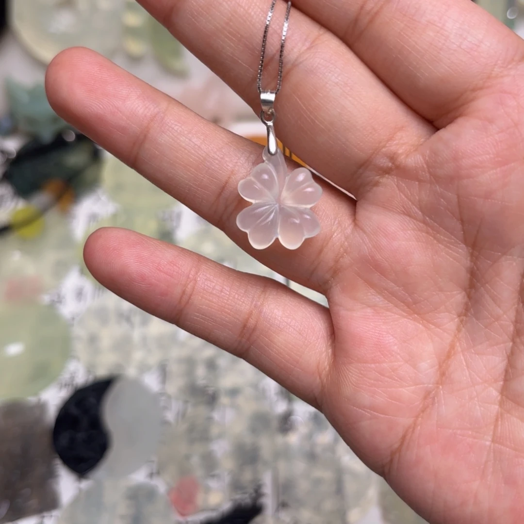 蛇纹石玉合金颈饰