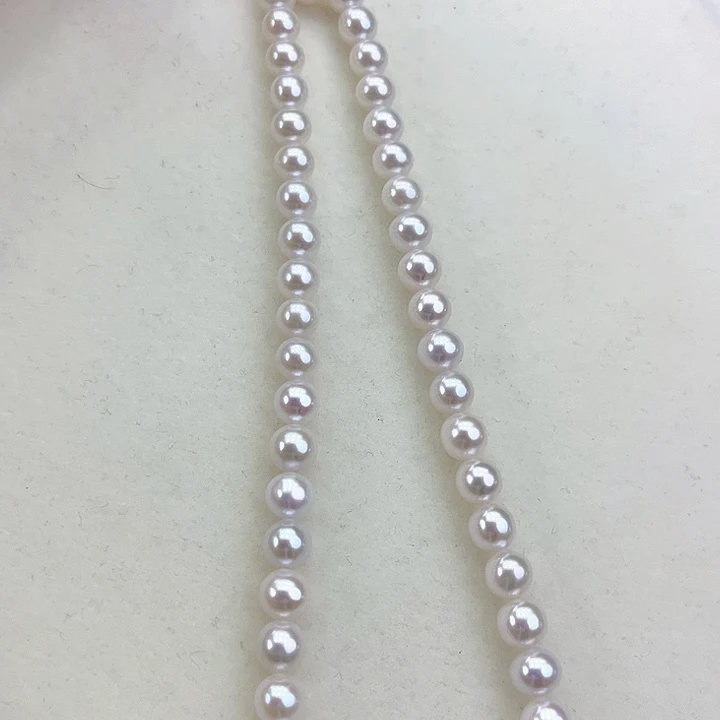 淡水珍珠颈饰18K金镶嵌卡7极光炫彩天女高品毕业级