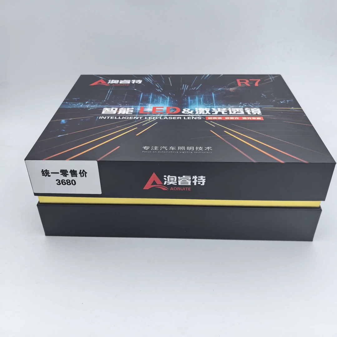 澳睿特R7方型双直射LED激光透镜大灯改装车灯升级LED透镜包安装