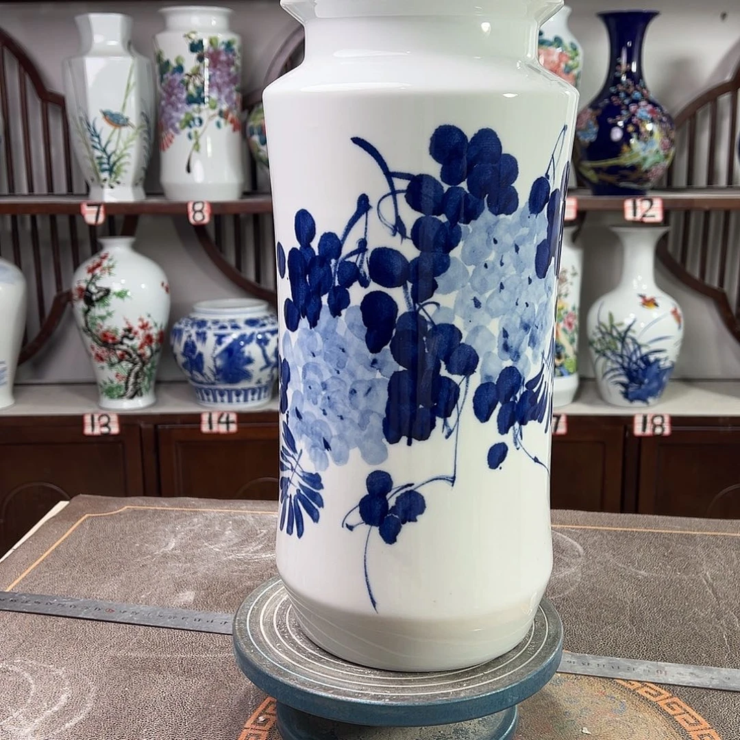 陶摆件景德镇陶瓷书青紫