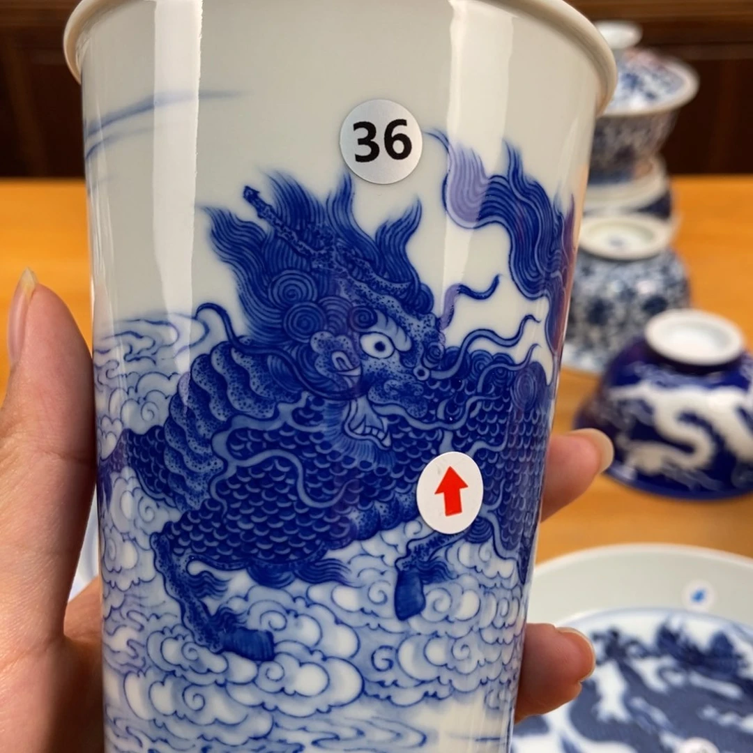 手绘现代茶具非古董