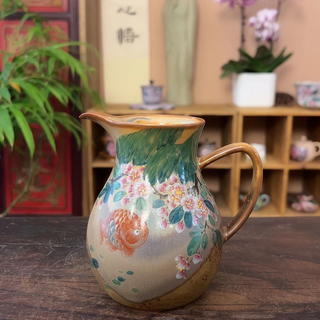 柴烧手工手绘陶瓷