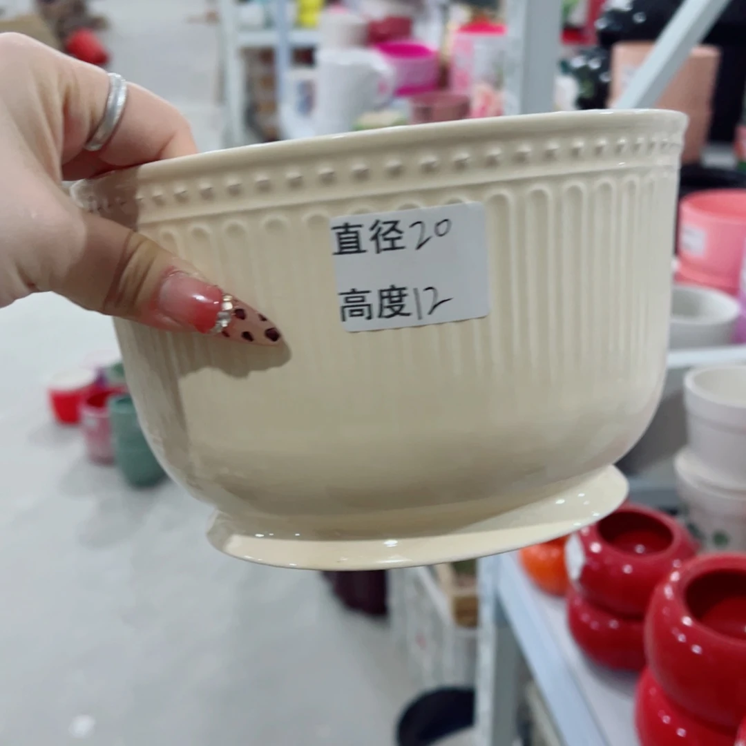 有孔，陶瓷花盆满10米包邮发货