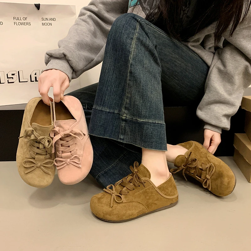 娜娜复古女2025年新款春季百搭德训鞋休闲运动鞋平底防滑系带时尚