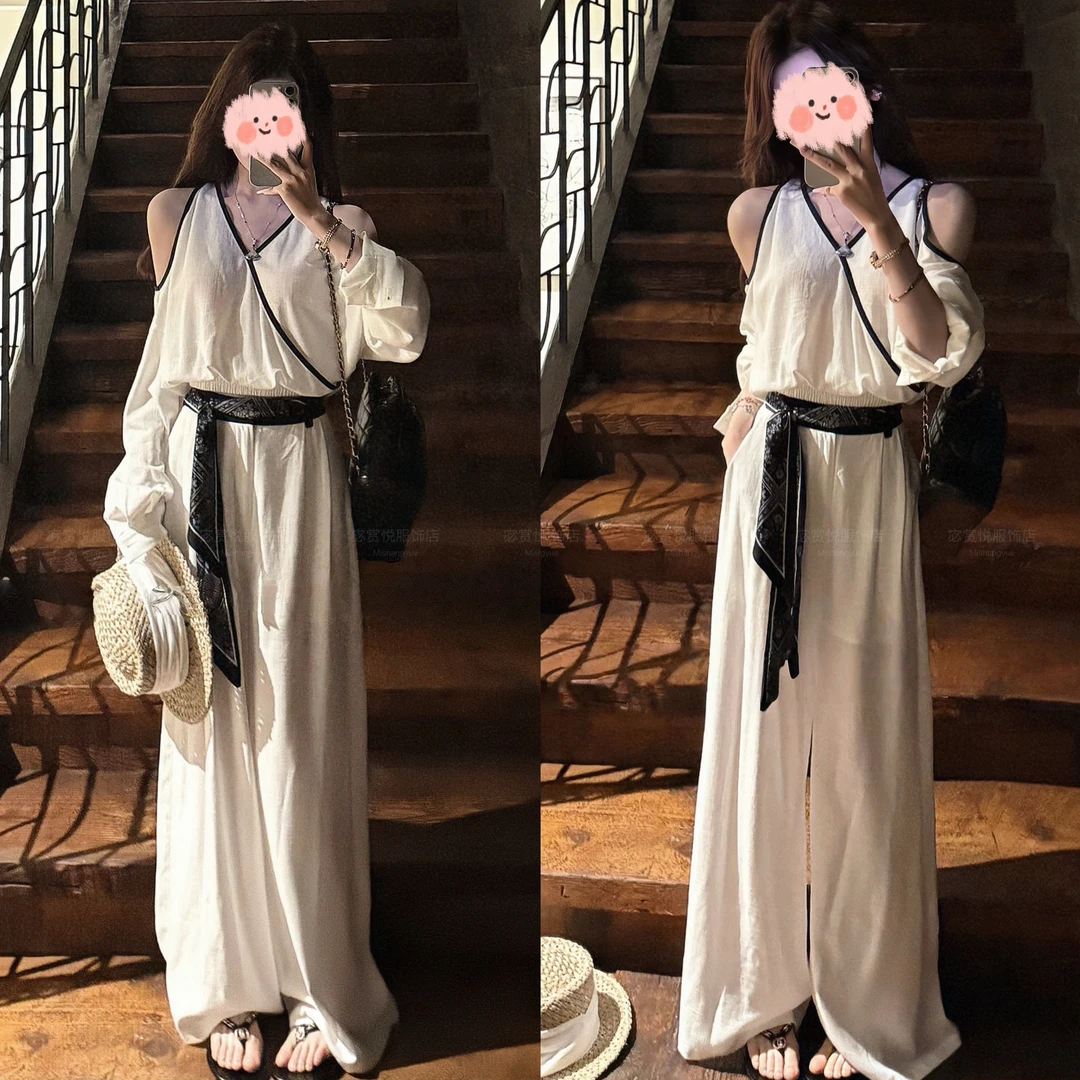 2025秋冬新款气质知性风时尚设计感舒适上衣修身显瘦休闲裤套装女