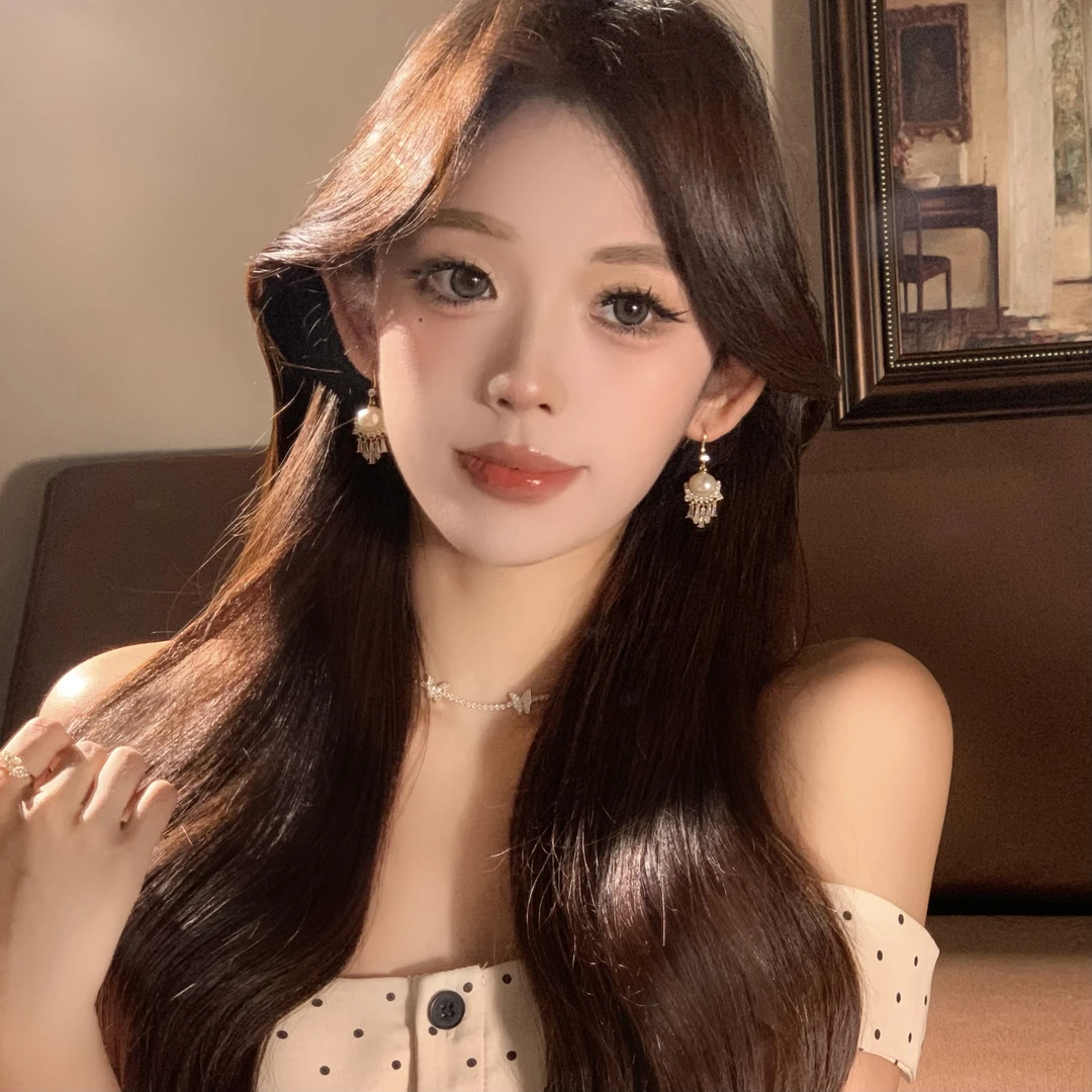 FULL GIRLISH耳环00439轻奢气质流苏耳钉耳饰