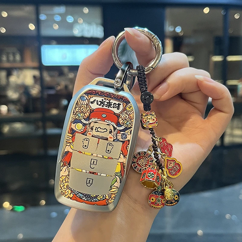 丰田钥匙套新塞纳/赛那/埃尔法/阿尔法/威尔法包扣壳高档国潮男女