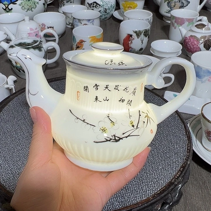 醴陵直播基地炸福利老壶手绘500毫升