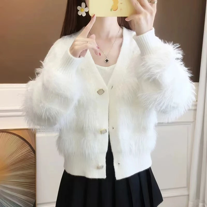 B1161-B1170毛衣网红洋气时尚宽松加绒加厚秋冬套头针织百搭女士