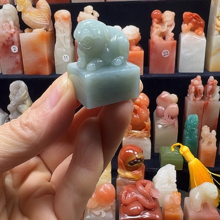 寿山石印石寿山石手工雕刻