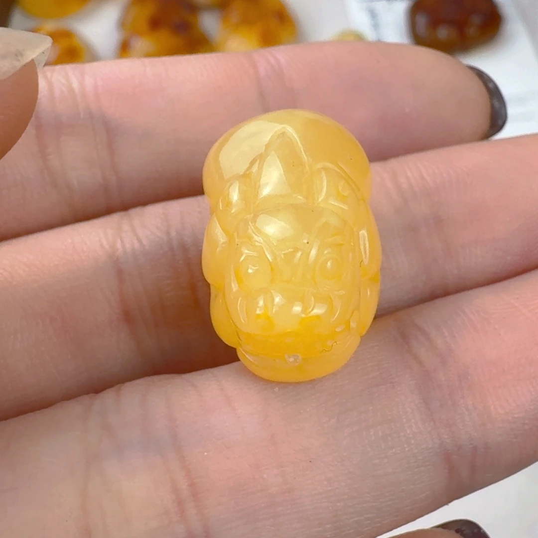 蜜蜡未镶嵌珠宝奇石全品吊坠孔 21×13×10.7mm