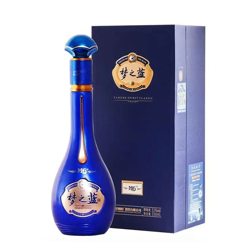 洋河梦之蓝M6+ 52度 550ml 绵柔浓香型白酒 商务宴请送礼酒水