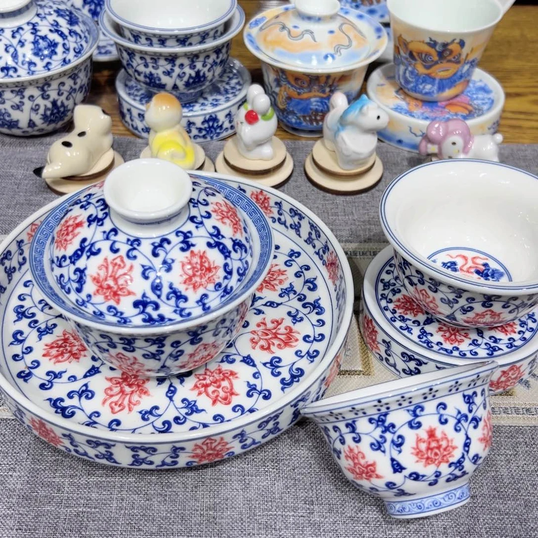 琉璃手工艺品景德镇陶瓷高温茶具