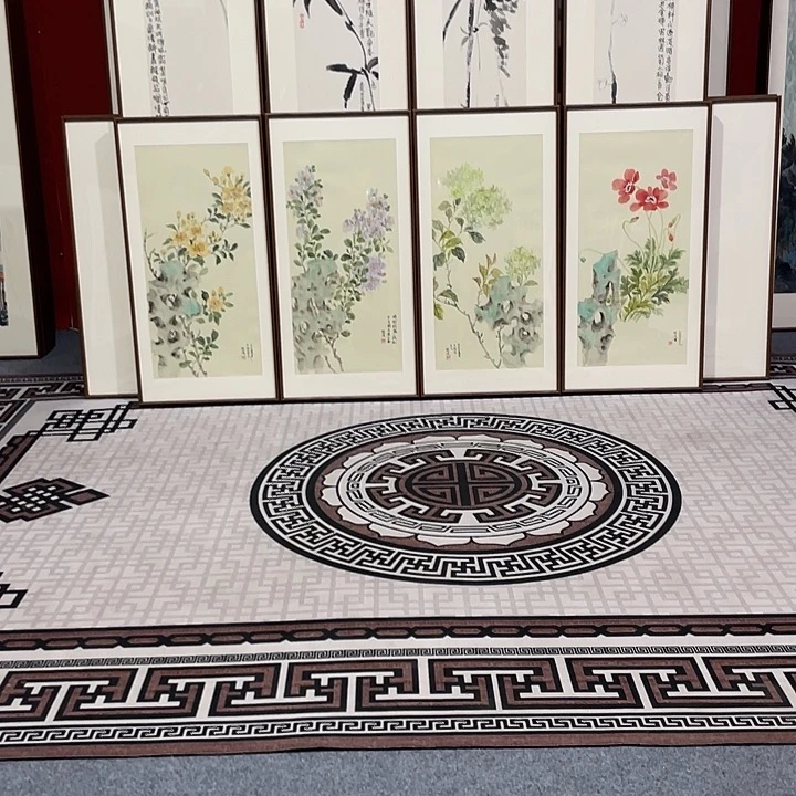 国画手绘作品带框