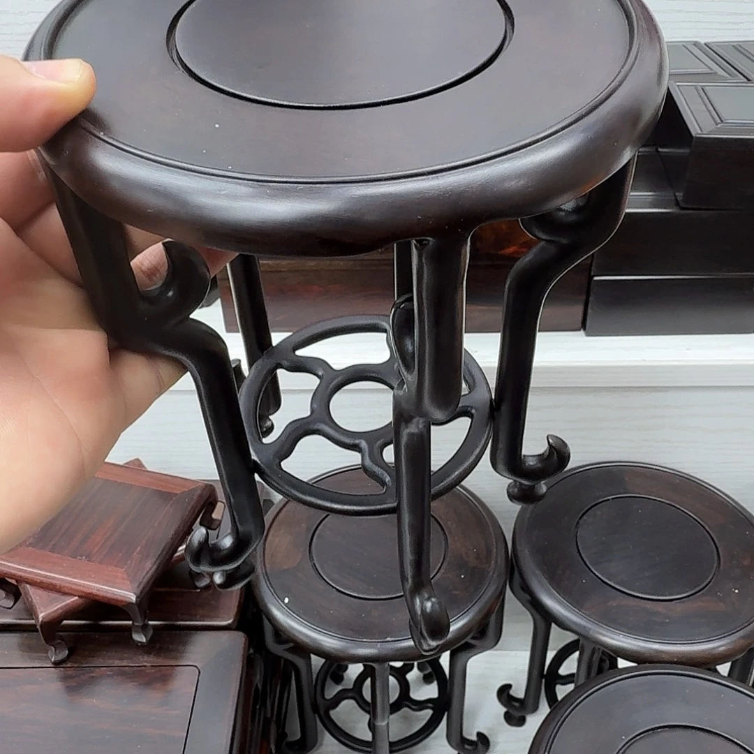 木紫光檀14公分钩子脚