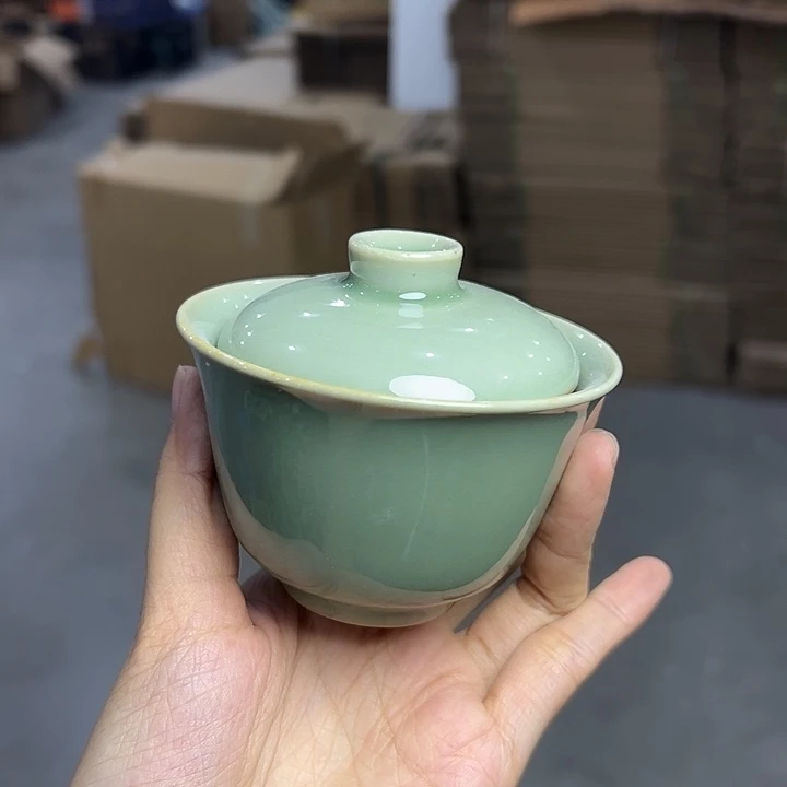 龙泉云间青瓷小米茶器