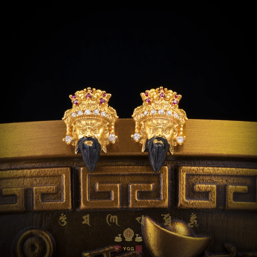 925银银制品 【般若·万象】五爷耳钉/MJPX95