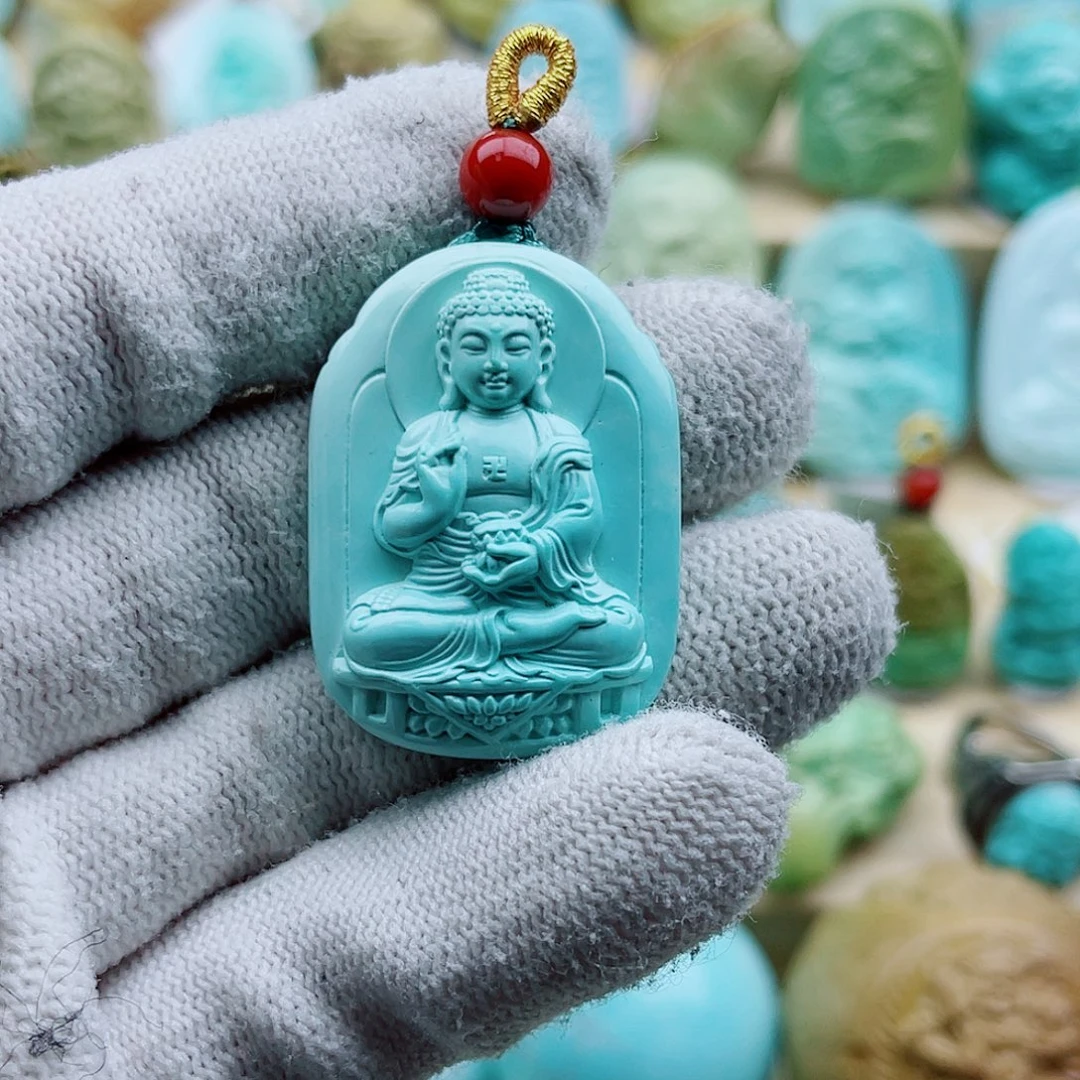 绿松石银S925镶嵌珠宝奇石