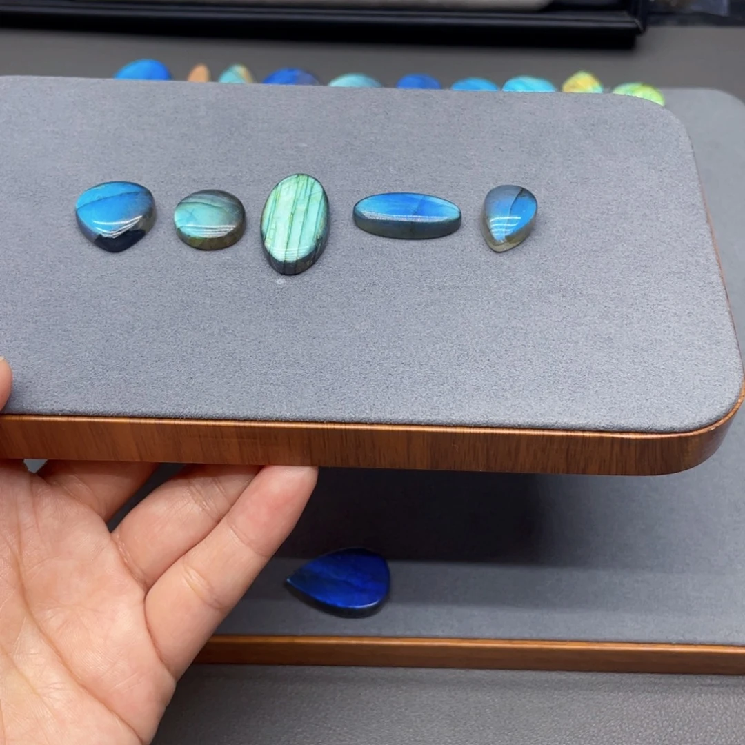 酸***奥长石颈饰银S925镶嵌