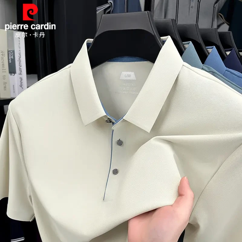 【7A抗菌】皮尔卡丹短袖T恤男士2025夏季商务休闲翻领polo衫新款