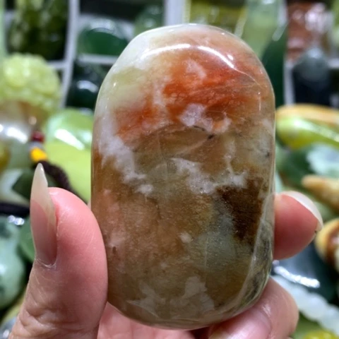 蛇纹石玉未镶嵌手把件