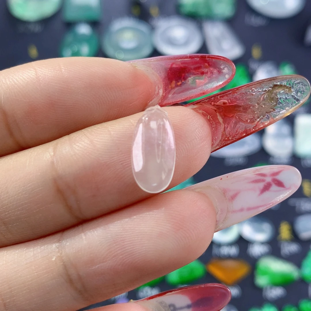 翡翠颈饰未镶嵌纯天然缅甸翡翠A货