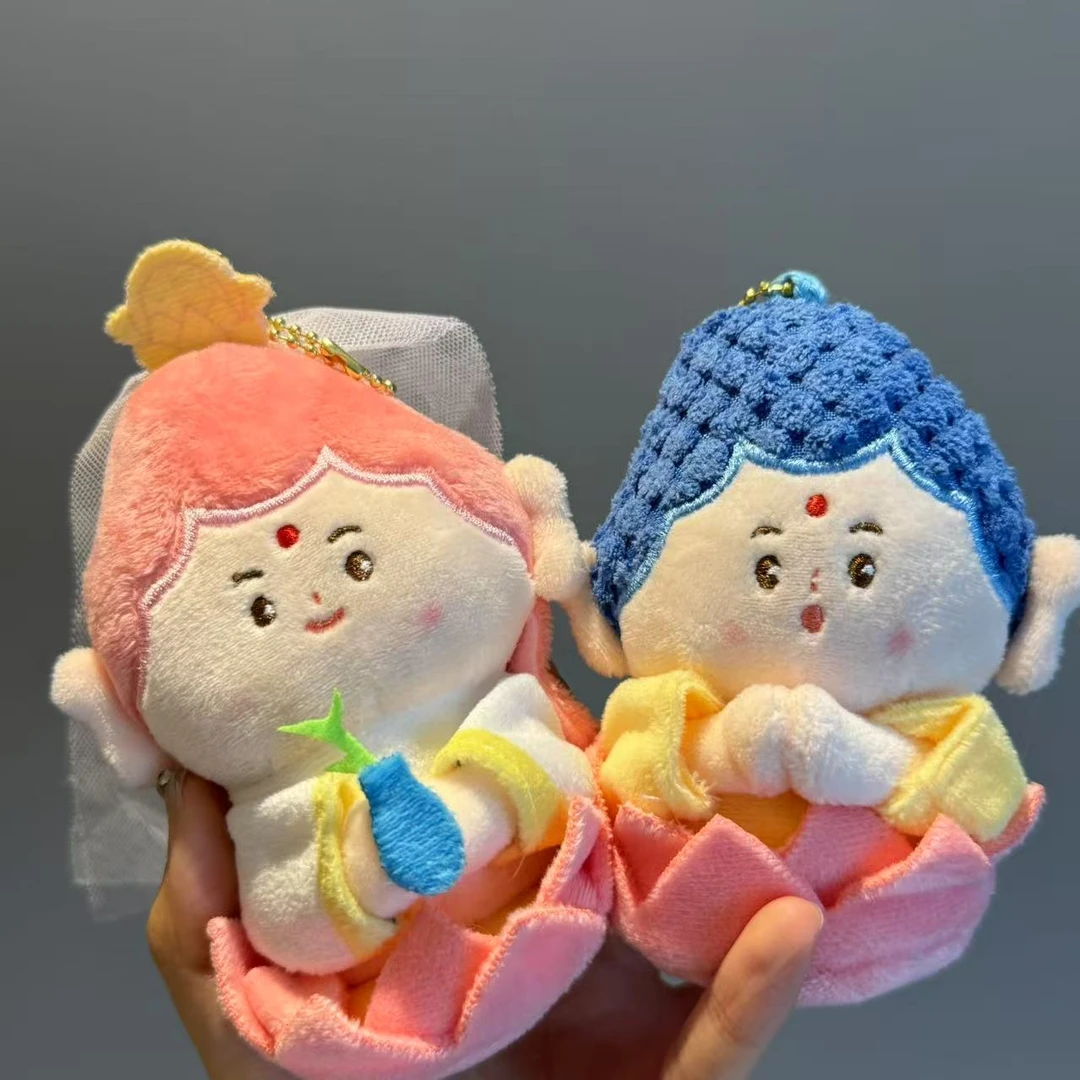 可爱萌版如来佛祖小挂件毛绒玩具公仔观音如来书包包挂饰钥匙扣