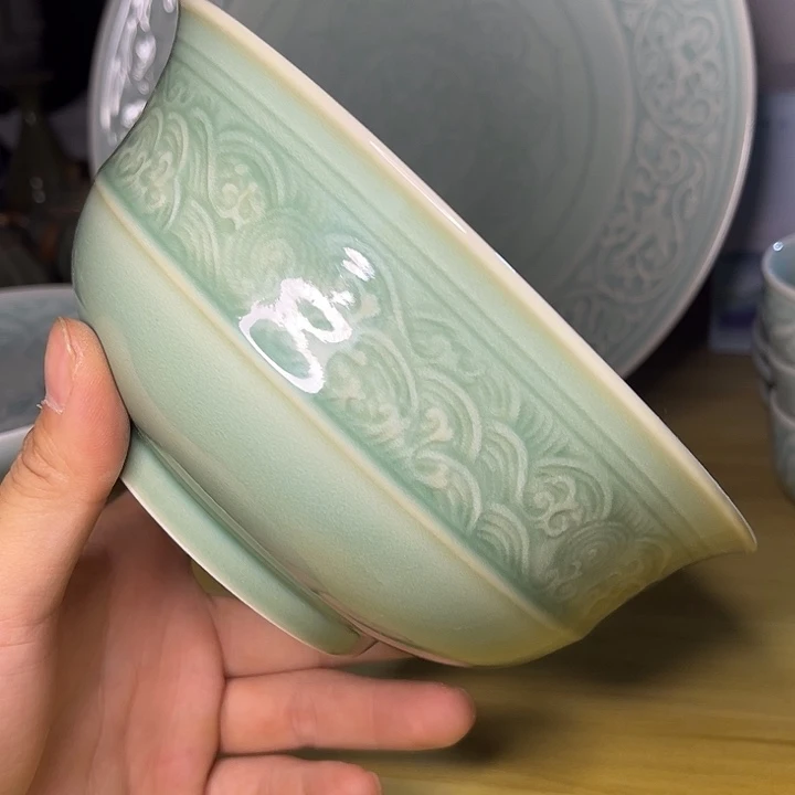 微瑕 7 英寸海浪碗 1 只