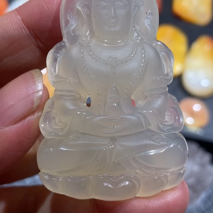 石英质玉（黄龙玉）未镶嵌挂件