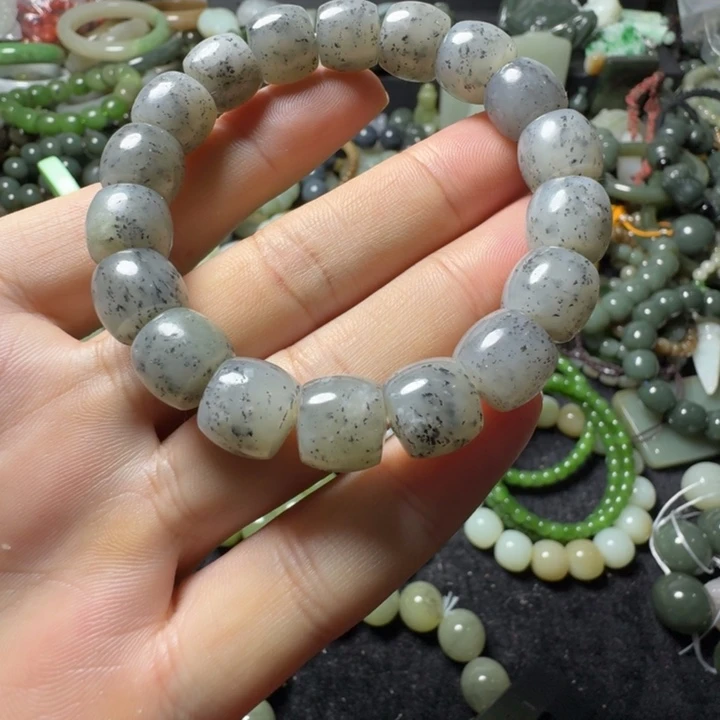 和田玉未镶嵌手链卡12