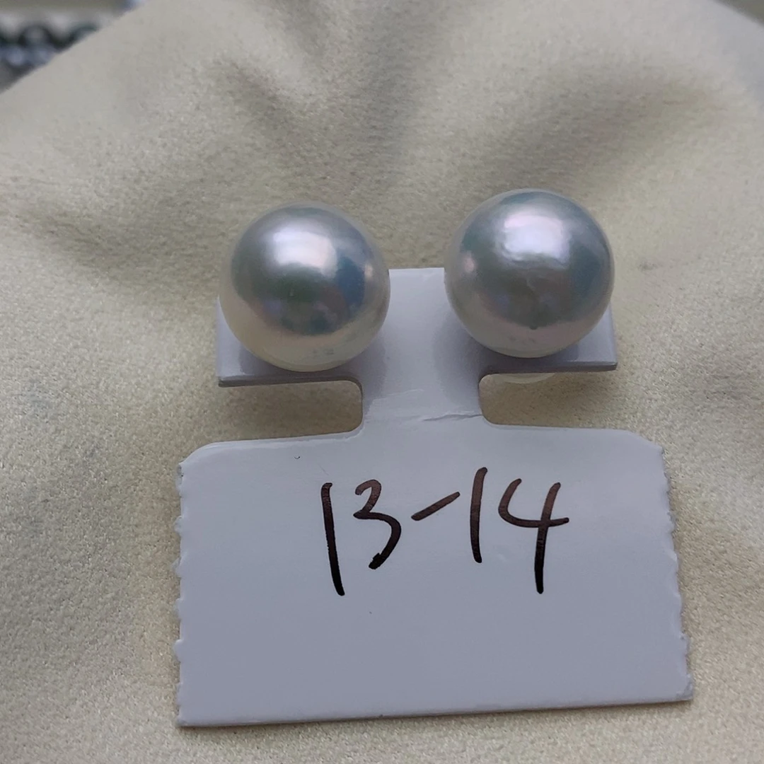 【闪购商品】银S925镶嵌海水珍珠耳饰