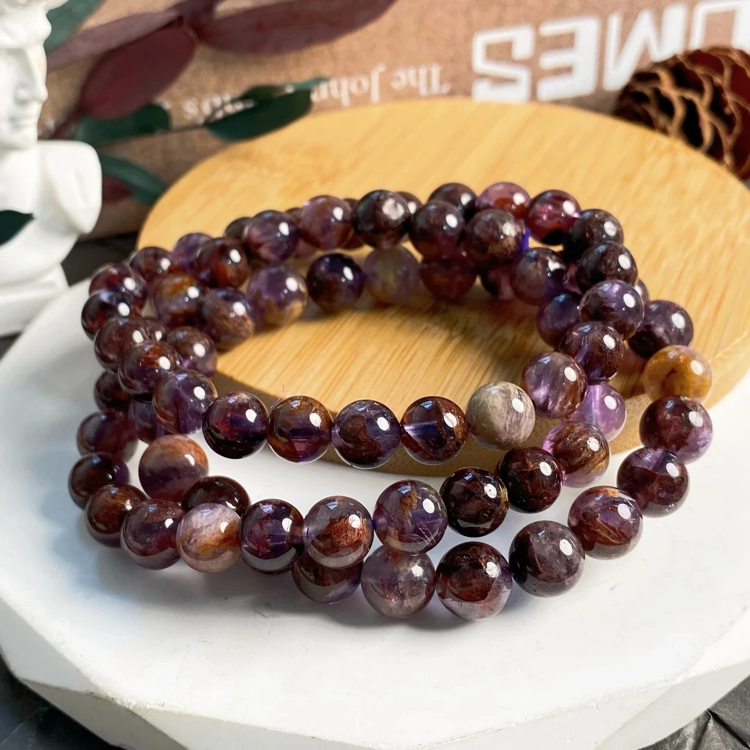 【书记甄选】天然紫幽灵单圈手链 多样性发一件 约11mm CK165