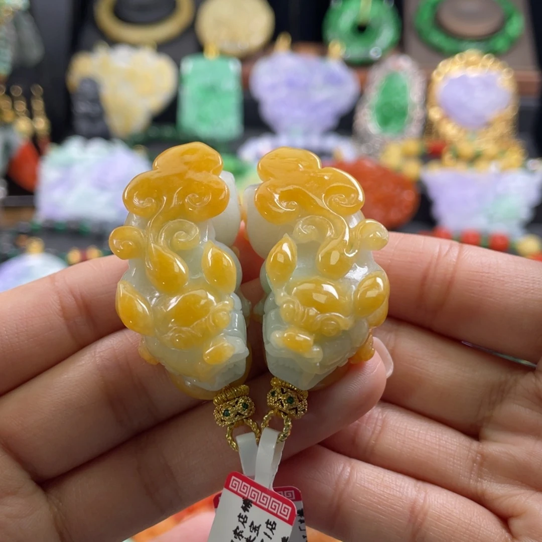 翡翠未镶嵌颈饰代编织