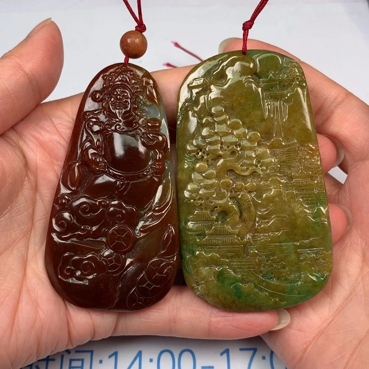 翡翠颈饰未镶嵌天**德翡翠