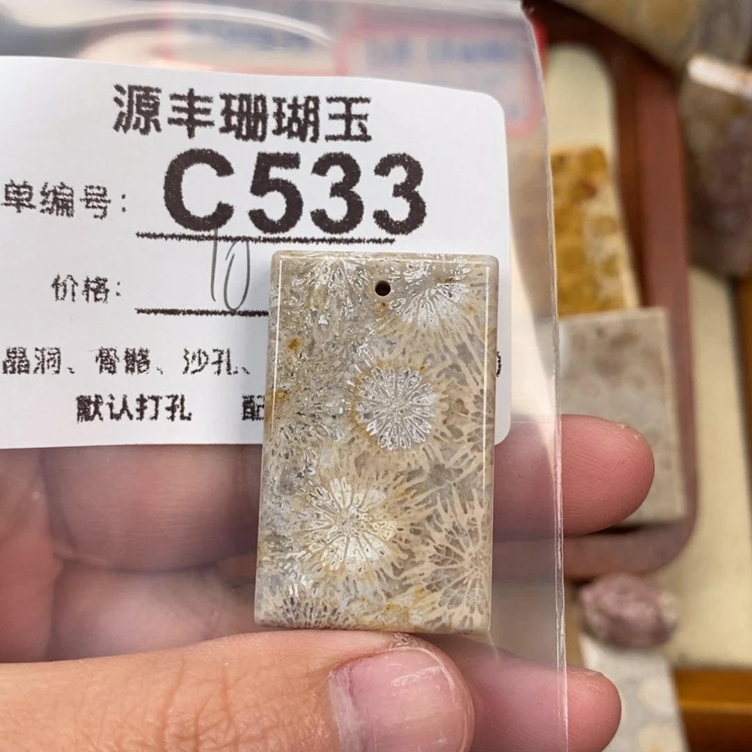 硅化玉颈饰未镶嵌楠*素