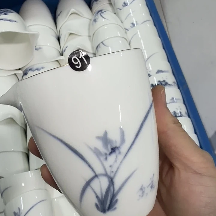 羊脂玉手绘公道杯91