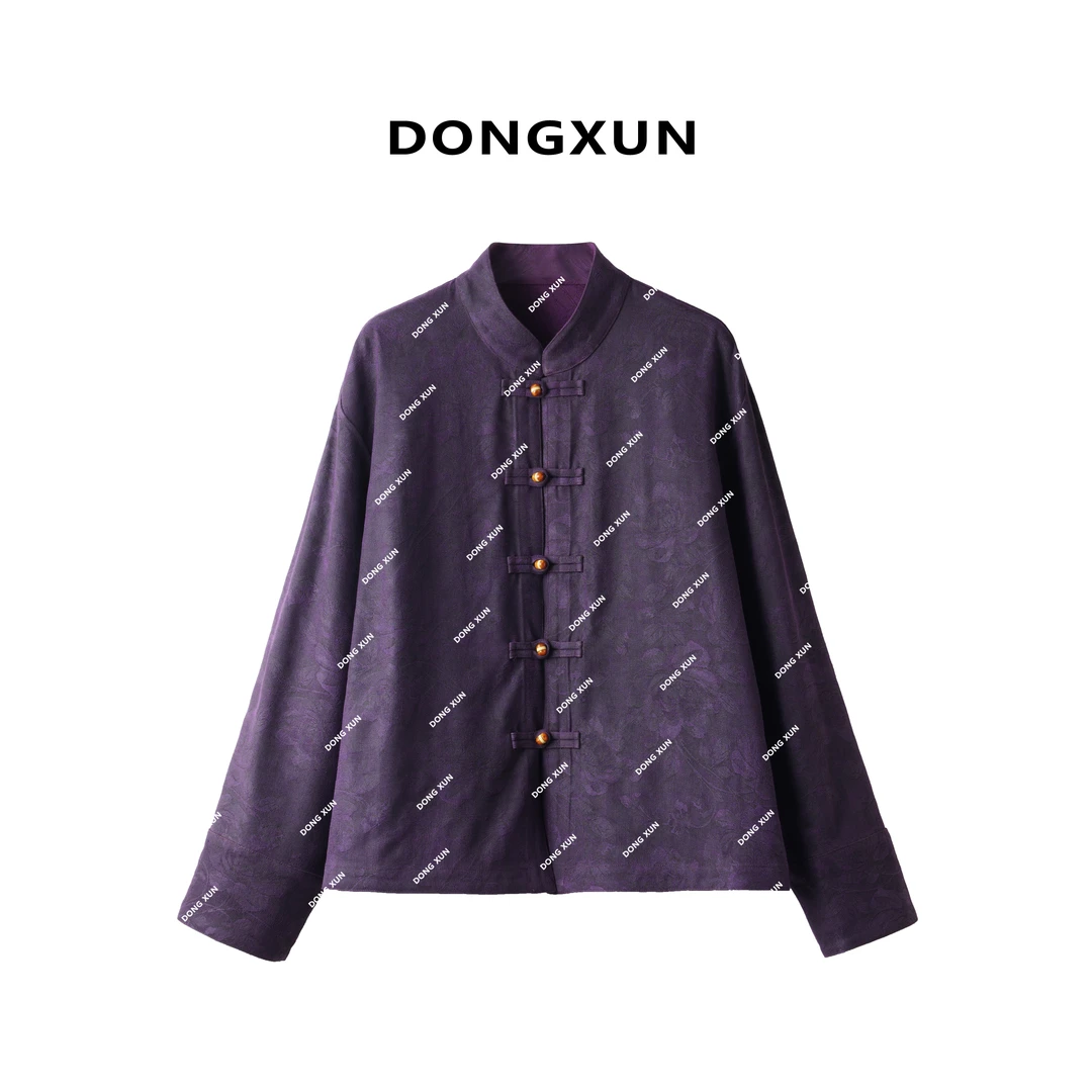 【南初】满分柞蚕丝 新中式香云纱双穿上衣DX24AW047