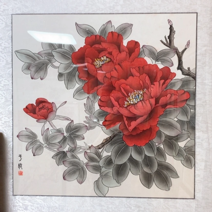 【闪购商品】国画手绘国画工笔带框