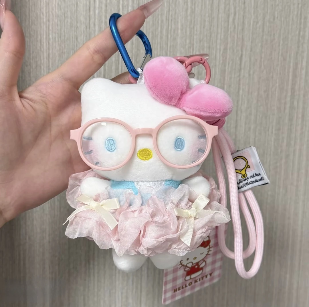 【正版】纱裙hellokitty毛绒公仔玩偶kt猫包包挂件可爱礼物女生闺蜜