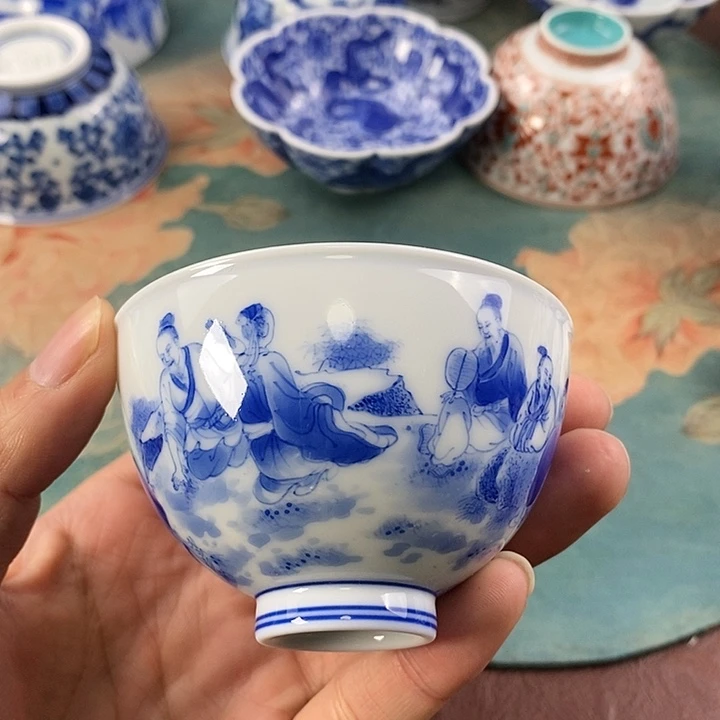 杯无**对现代景德镇全手工全手绘茶具1688888