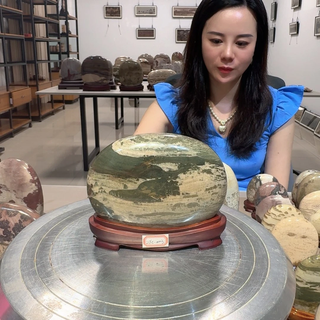 长江艺术石画面石摆件