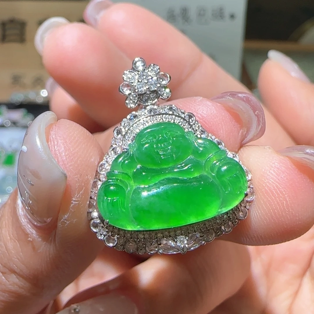 【闪购商品】翡翠颈饰18K金镶嵌缅甸