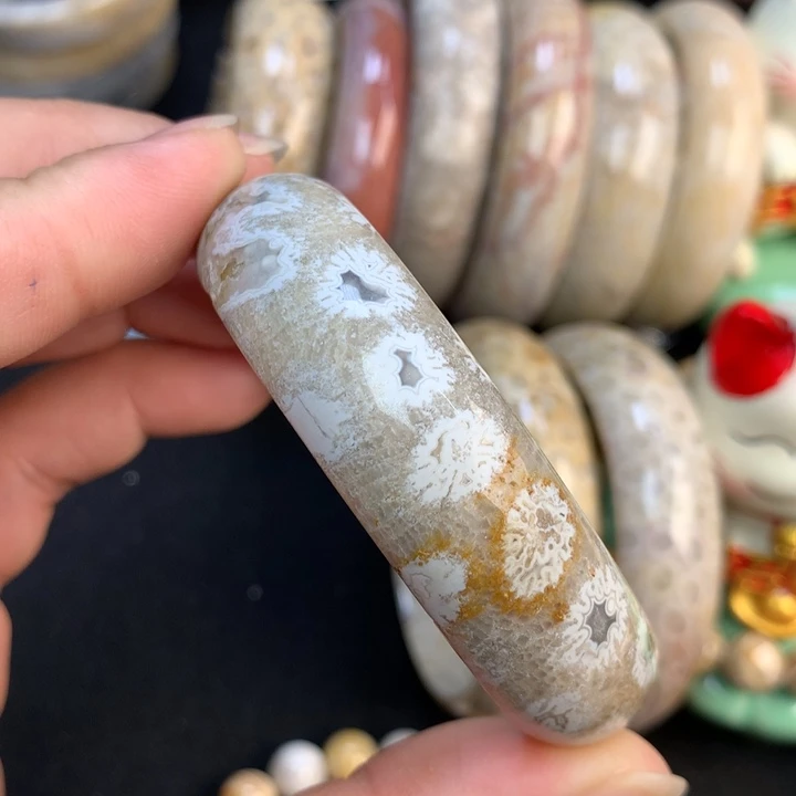 【闪购商品】硅化珊瑚（珊瑚玉）手镯未镶嵌55