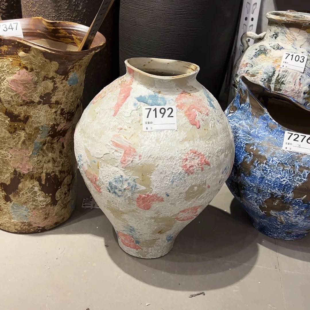 瓶7192高35口10陶瓷花瓶无孔