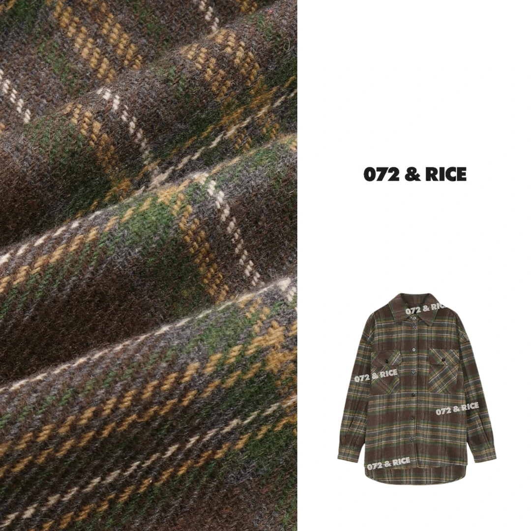 072 & RICE【巴恩格】 秋冬休闲翻领磨毛长袖外套 N-32NF23