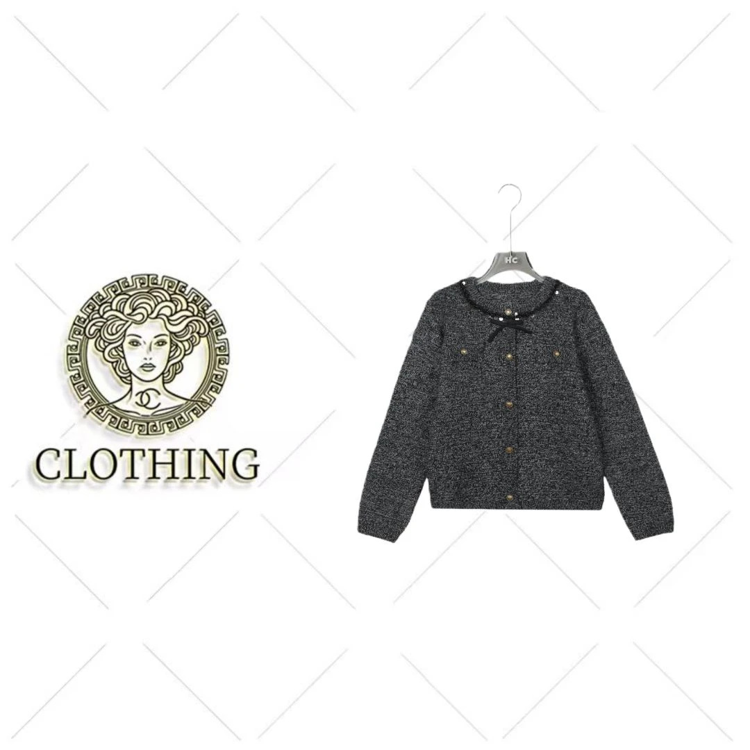 【CLOTHING/原创设计】FA中古蝴蝶结小香丨针织衫开衫上衣女8264