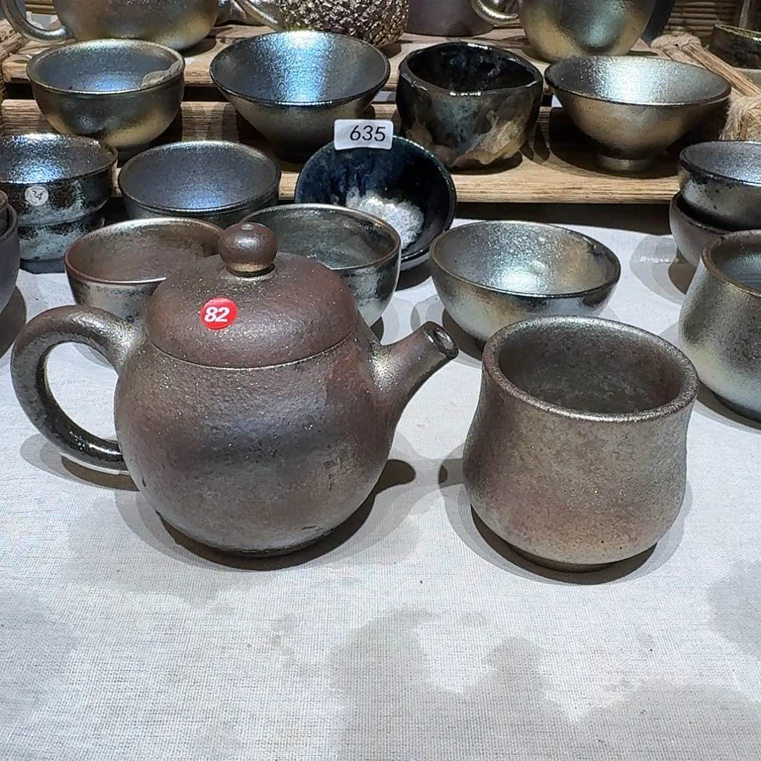 壶建水紫陶紫泥柴烧壶