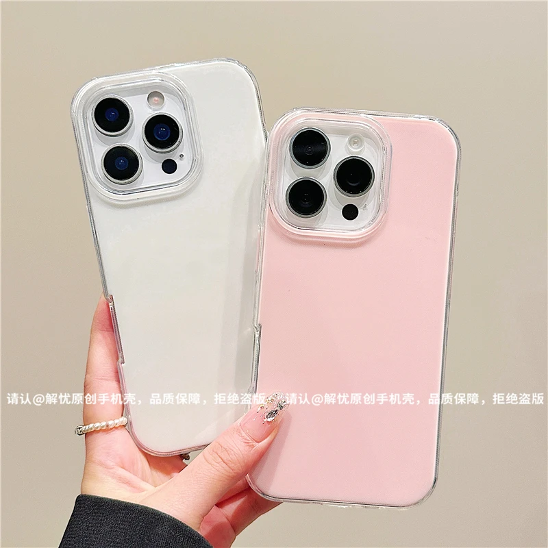 二合一果冻壳适用苹果16/iPhone手机壳15promax潮14/13爆款保护套